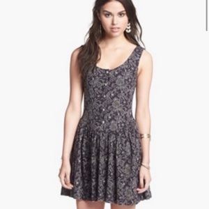 NWOT Free People mauve paisley dress